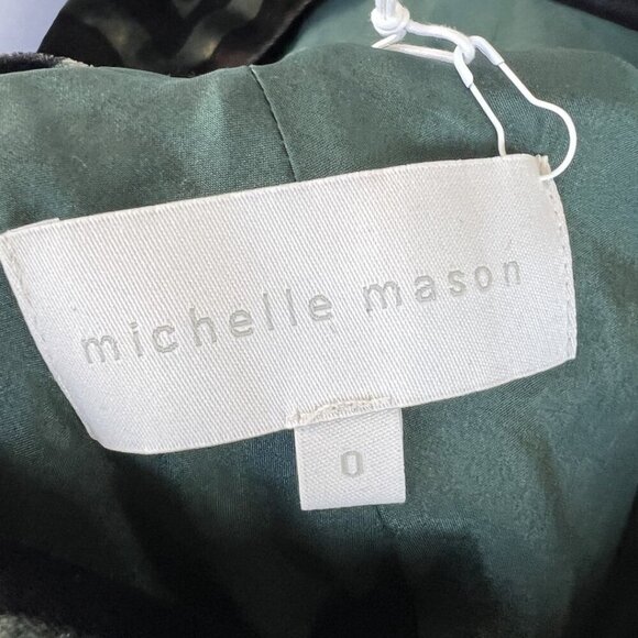 NWT Michelle Mason Velvet Zebra Cutout Backless Midi Dress $780 - Picture 13 of 16